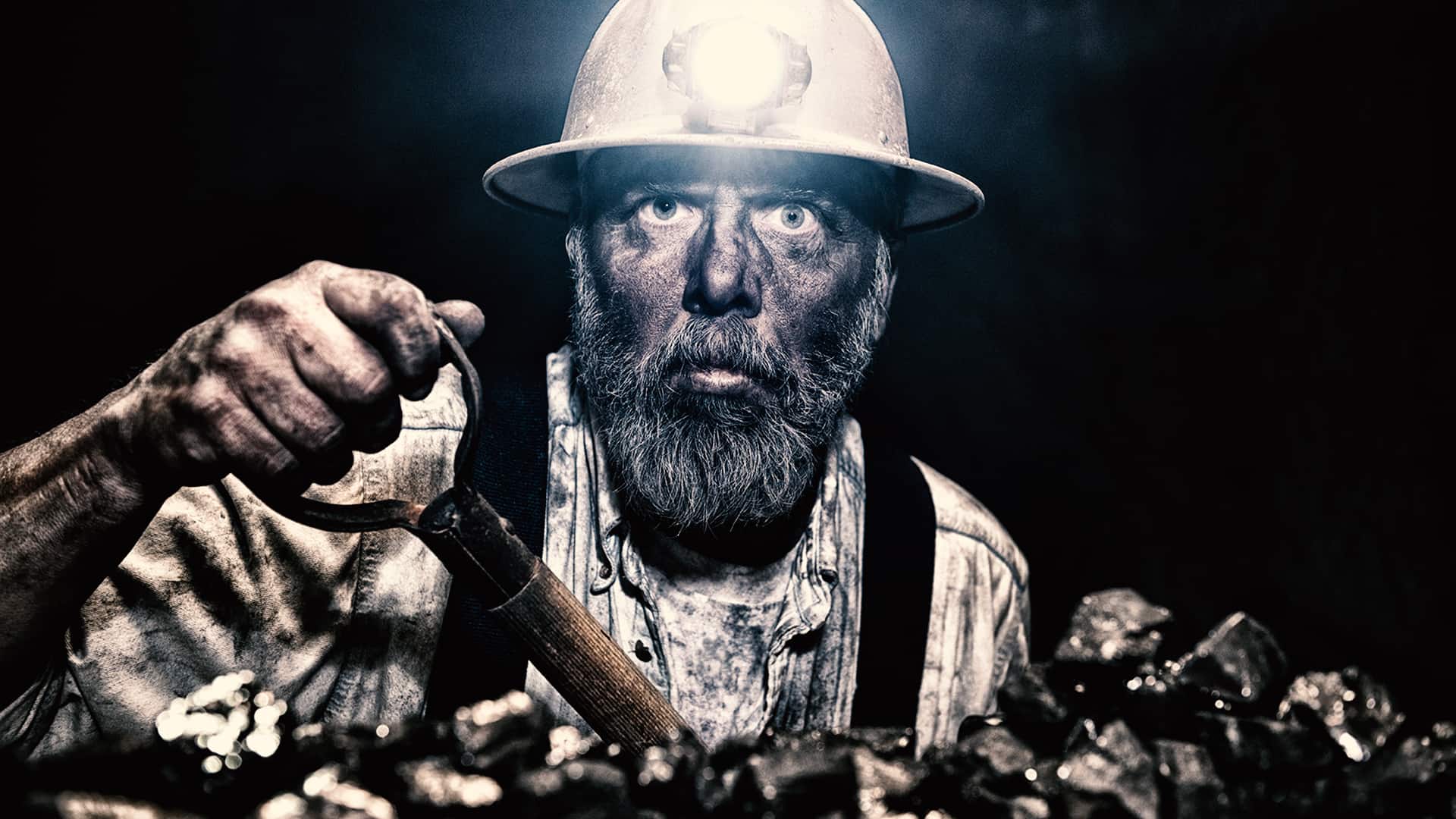 Arbeiter in einem Bergwerk