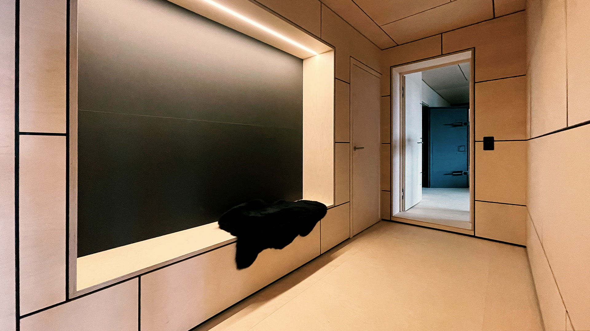 Gang mit Nische Bergwerk Rigi